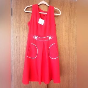 NWT red vintage dress